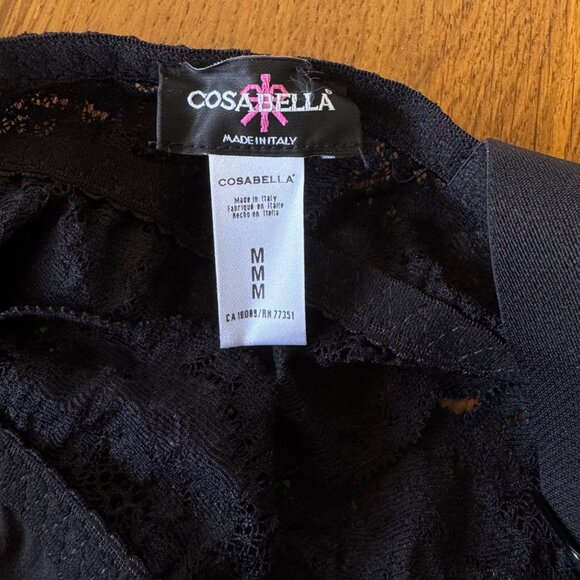 COSABELLA Never Say Never Maternity Bra Womens M Black Lace Nursing Bralette - Picture 5 of 6